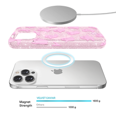 Ghosted Pink Glitter iPhone Case