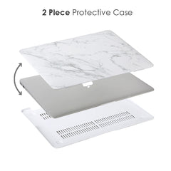 White Marble MacBook Case