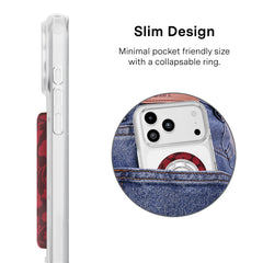 Dark Cherry Floral MagSafe Grip Ring
