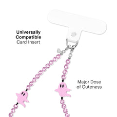 Ghosted Pink Phone Charm
