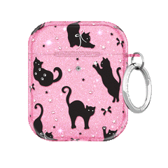Lucky Kittens Glitter AirPod Case