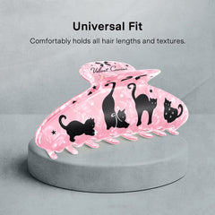 Lucky Kittens Large Hair Clip