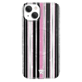 Pretty Punk Stripes Glitter iPhone Case