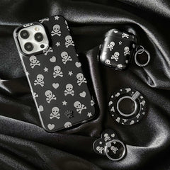 Chrome Skulls Phone Ring