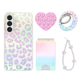 White Opal Leopard Samsung Bundle Set