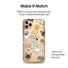 Yellow Lab Phone Ring