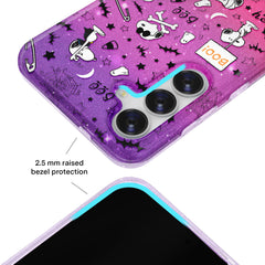 Snoopy Spooky Glitter Samsung Case