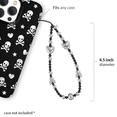 Chrome Skulls Phone Charm