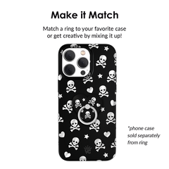 Chrome Skulls Phone Ring