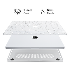 White Stars MacBook Case