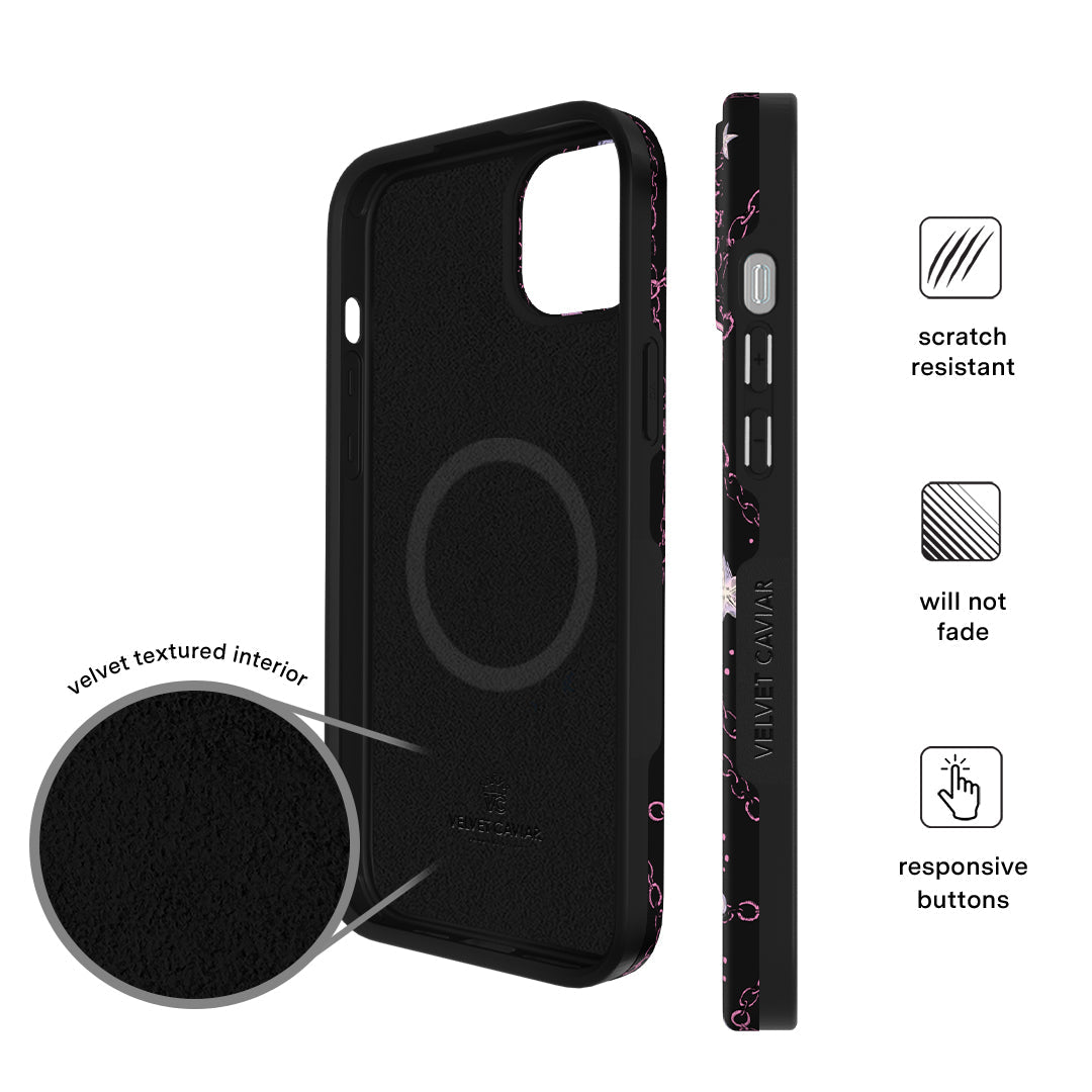 Pretty Punk Skulls iPhone Case