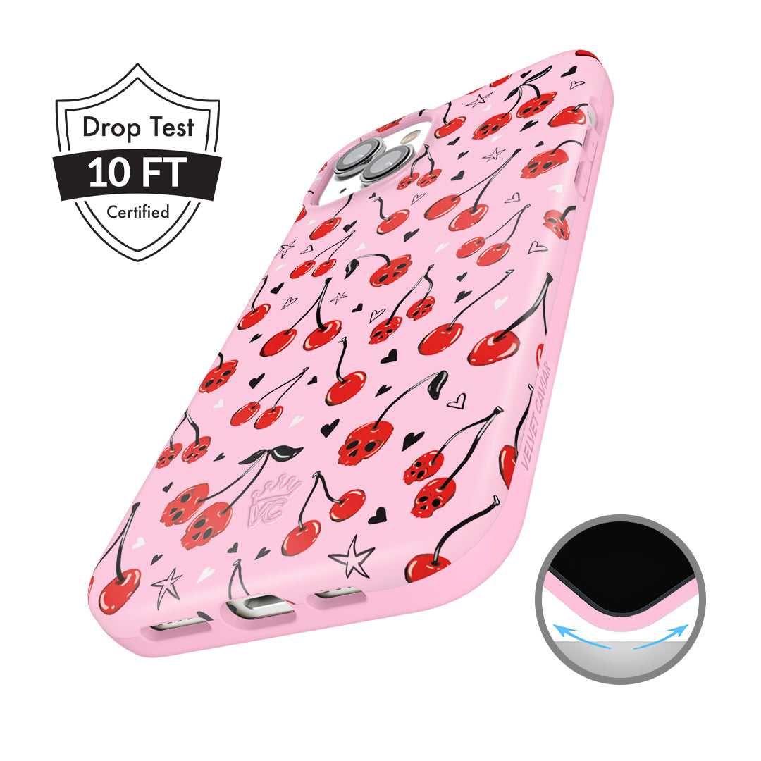 Sour Cherry Skulls iPhone Case