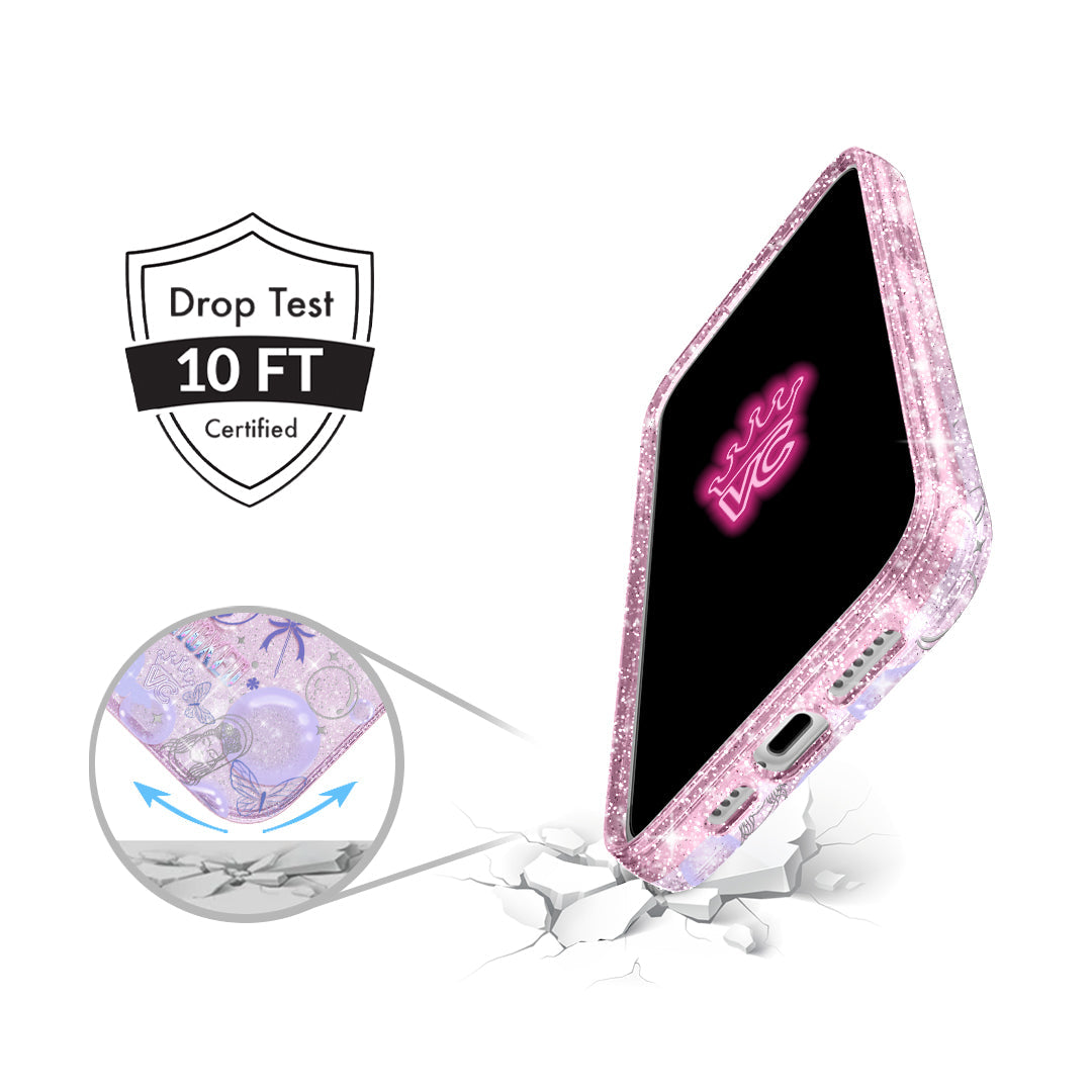 Wicked Glinda's Bubble Glitter iPhone Case