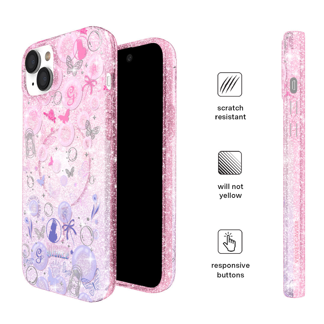 Wicked Glinda's Bubble Glitter iPhone Case