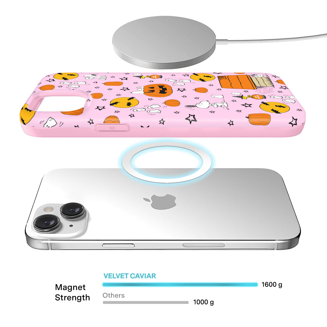 Snoopy Pink Pumpkins iPhone Case