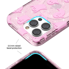Ghosted Pink Glitter iPhone Case