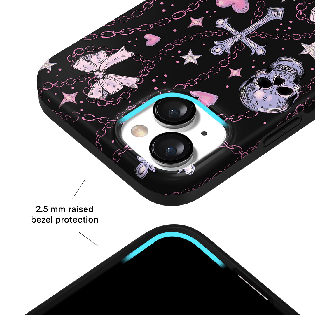 Pretty Punk Skulls iPhone Case
