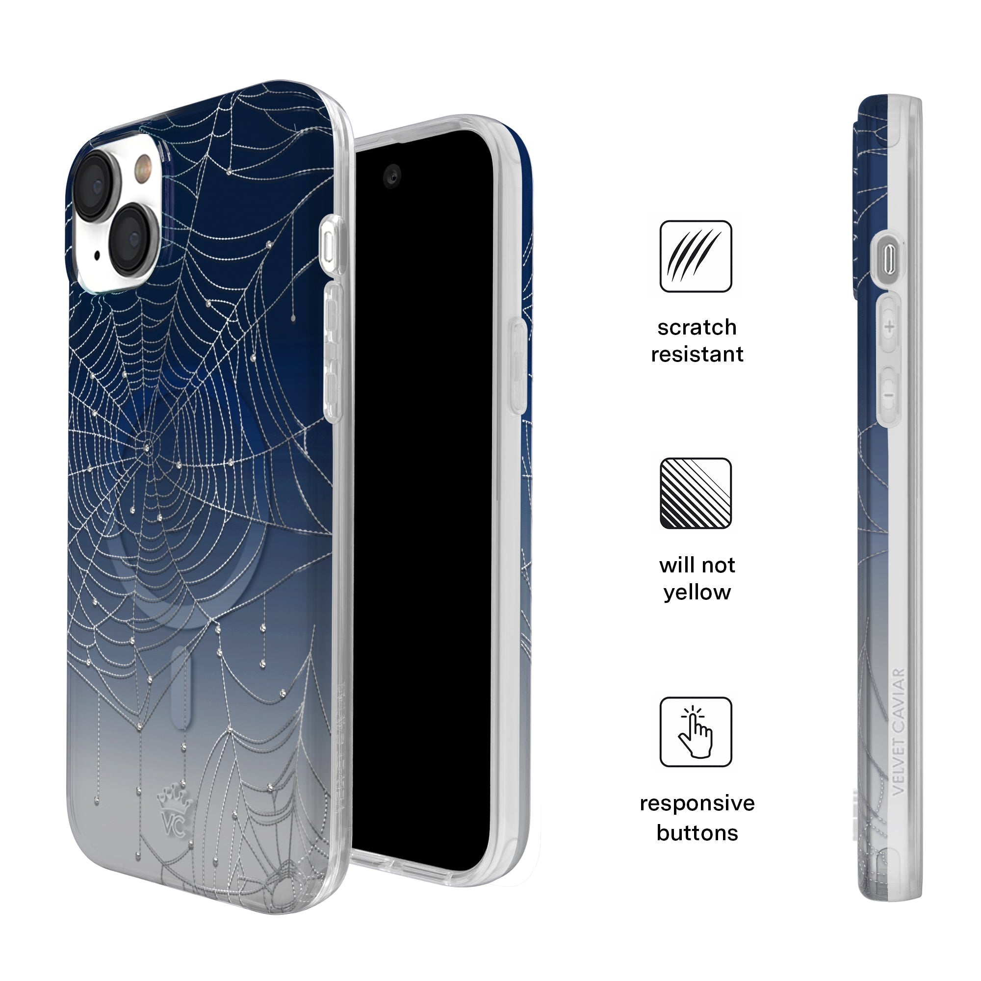 Widow's Web Crystal iPhone Case
