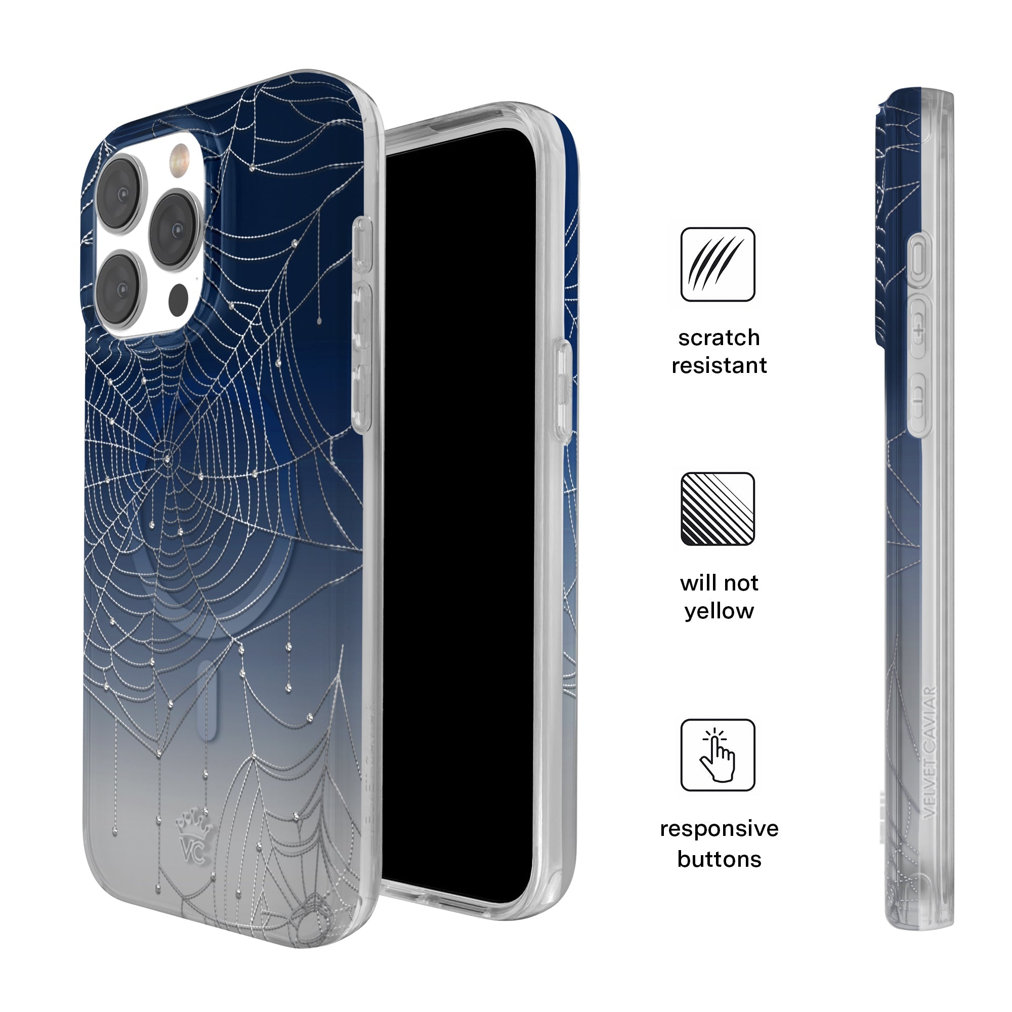 Widow's Web Crystal iPhone Case