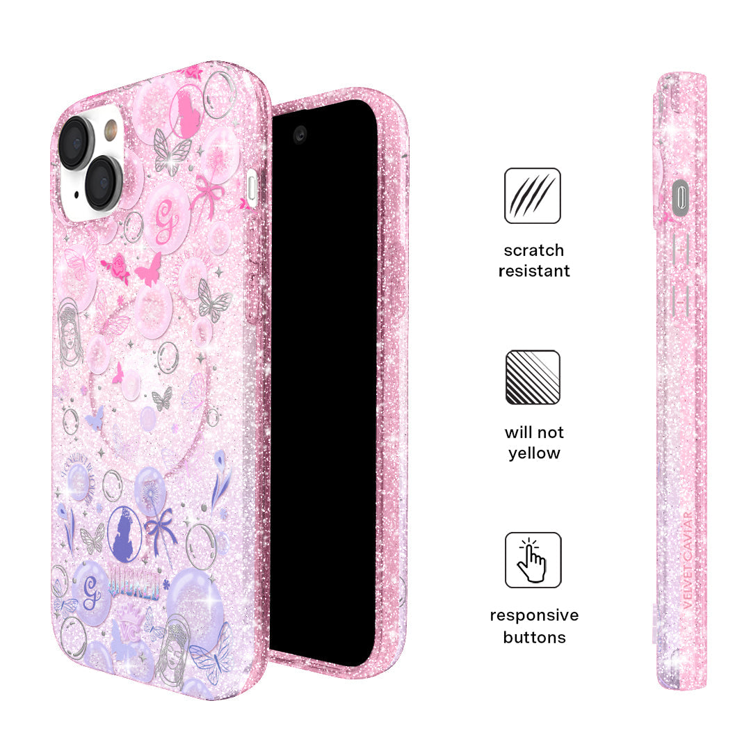 Wicked Glinda's Bubble Glitter iPhone Case