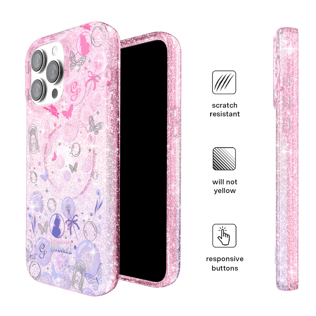 Wicked Glinda's Bubble Glitter iPhone Case