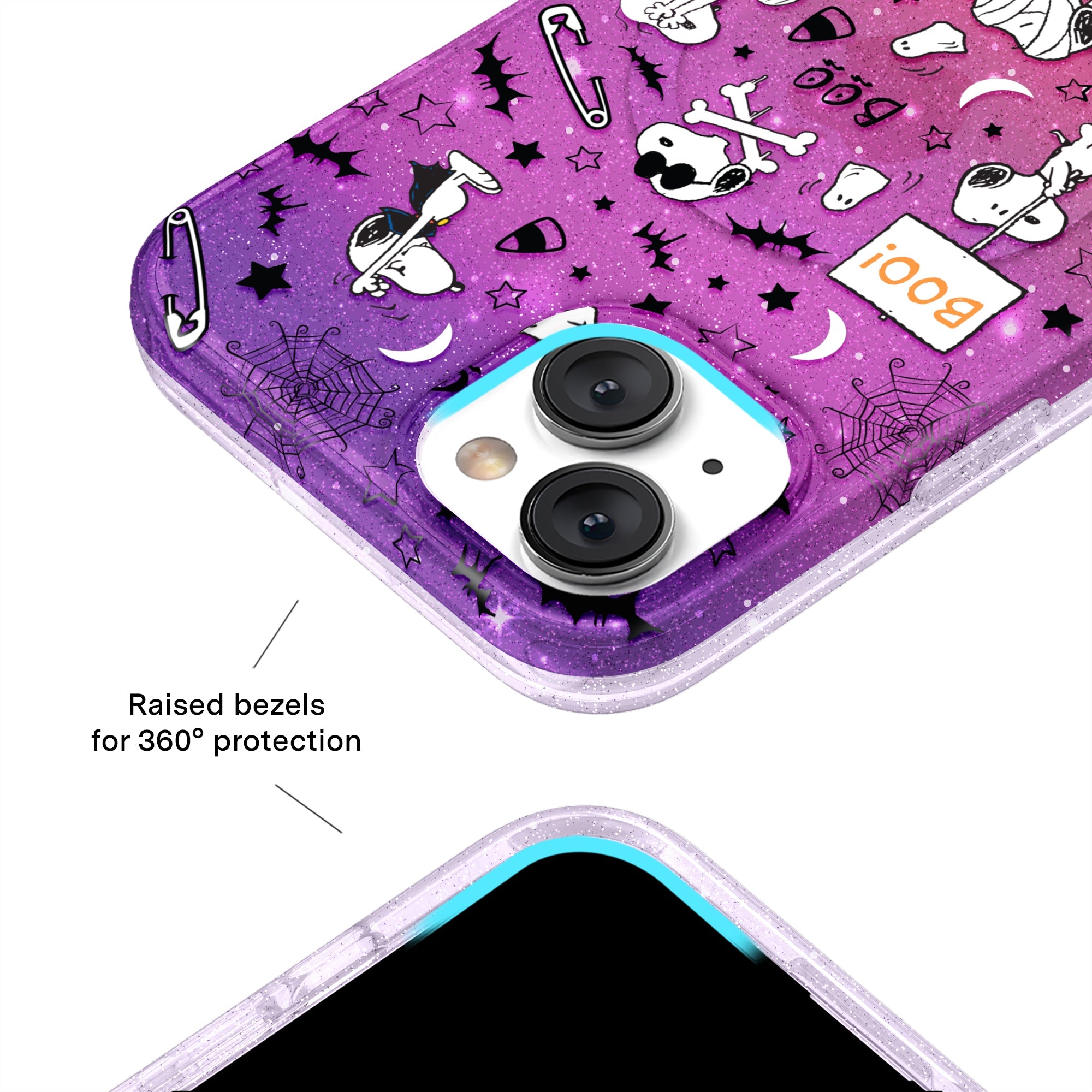 Snoopy Spooky Glitter iPhone Case