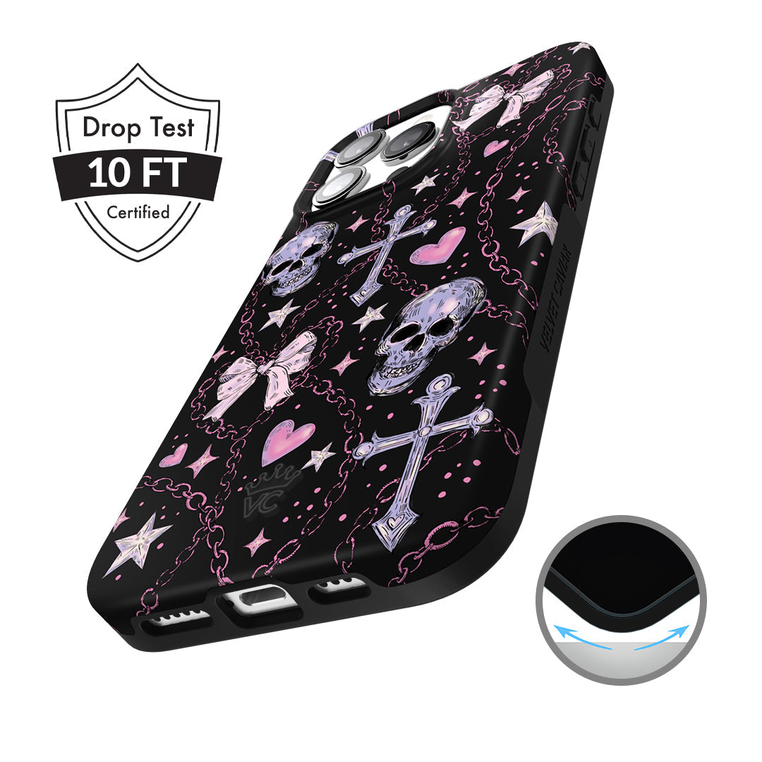 Pretty Punk Skulls iPhone Case