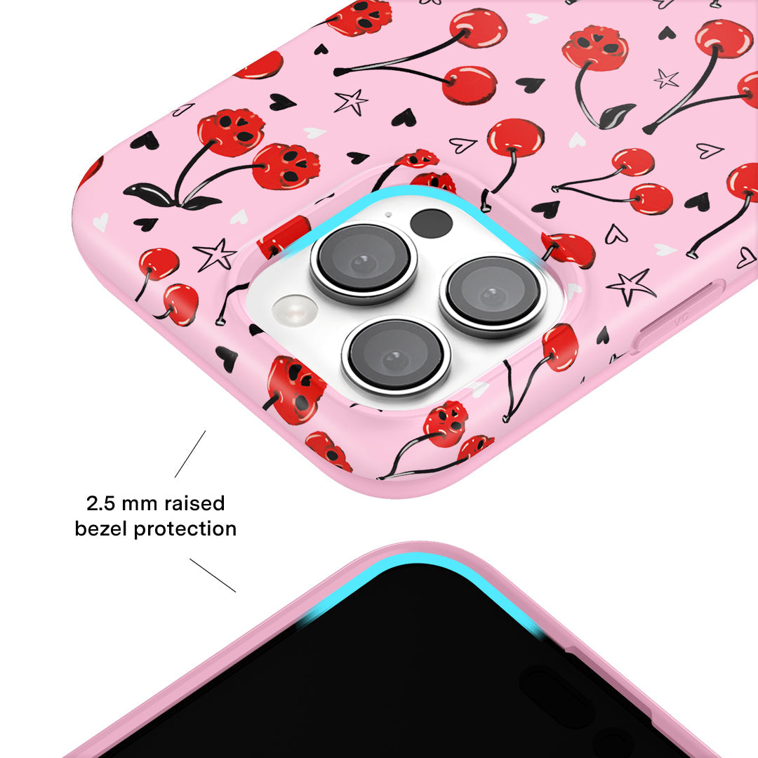 Sour Cherry Skulls iPhone Case