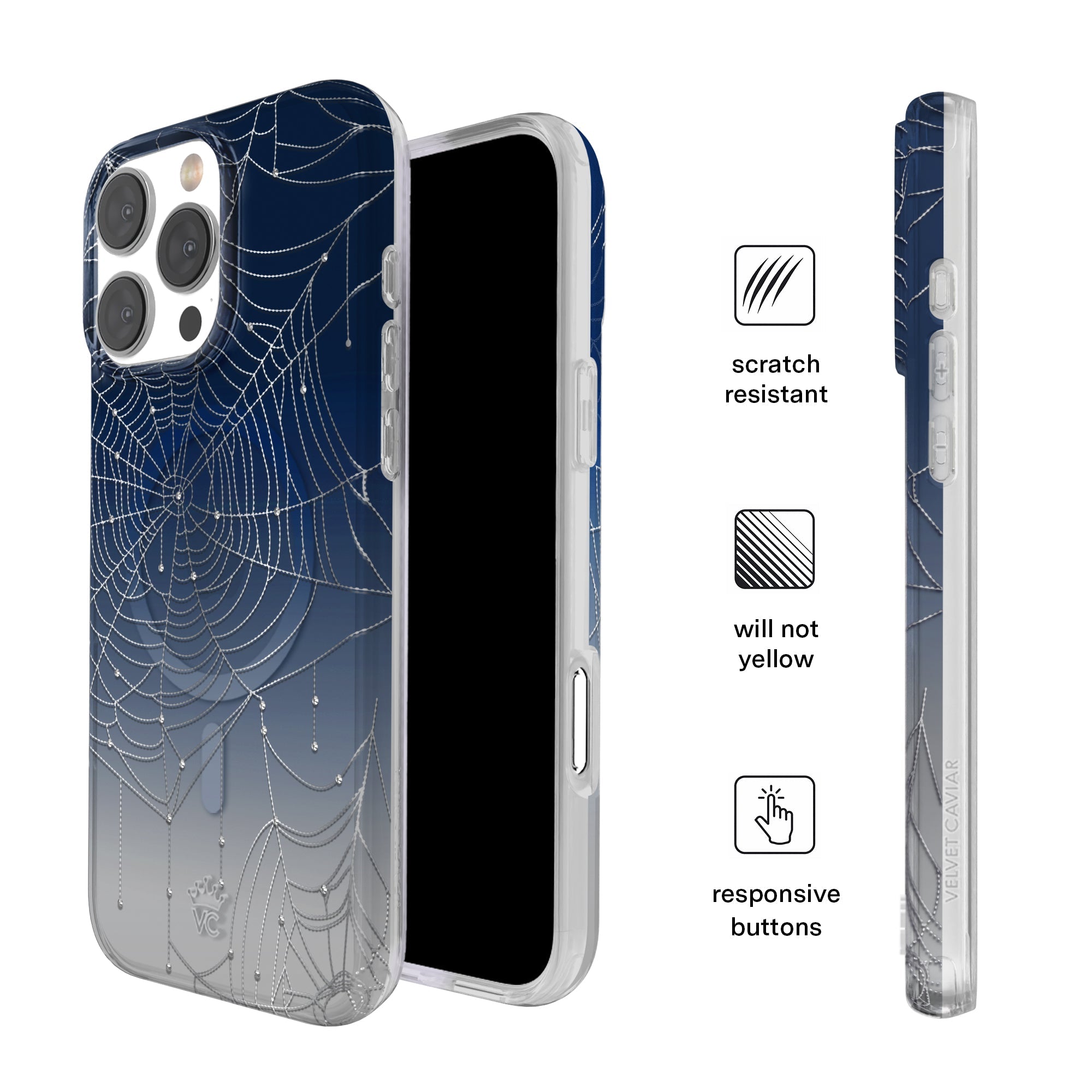 Widow's Web Crystal iPhone Case