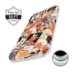 Snoopy Halloween Varsity Glitter iPhone Case