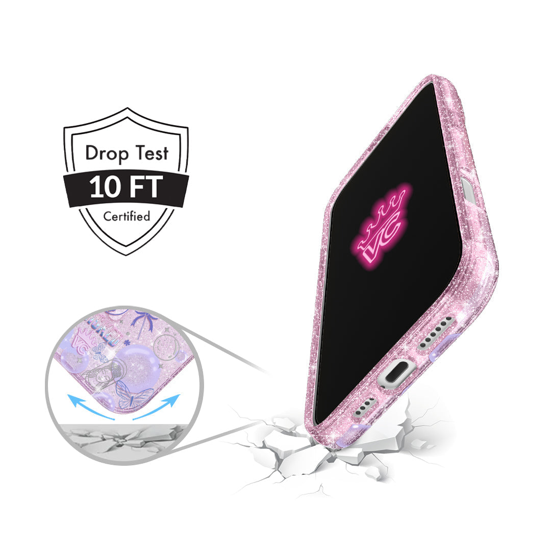 Wicked Glinda's Bubble Glitter iPhone Case
