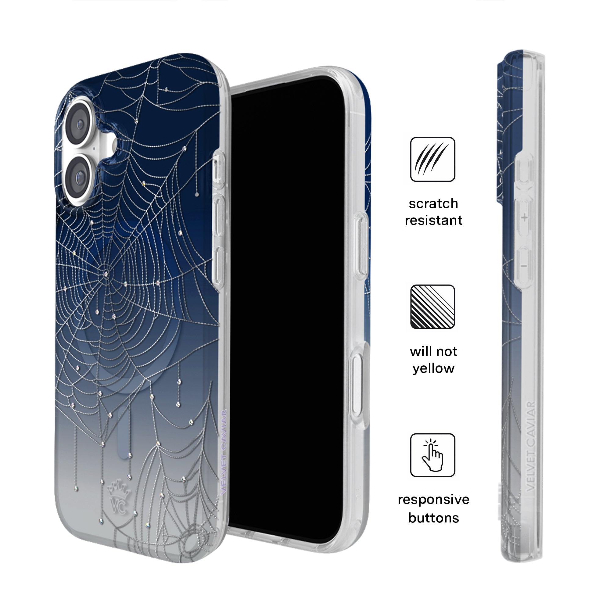 Widow's Web Crystal iPhone Case
