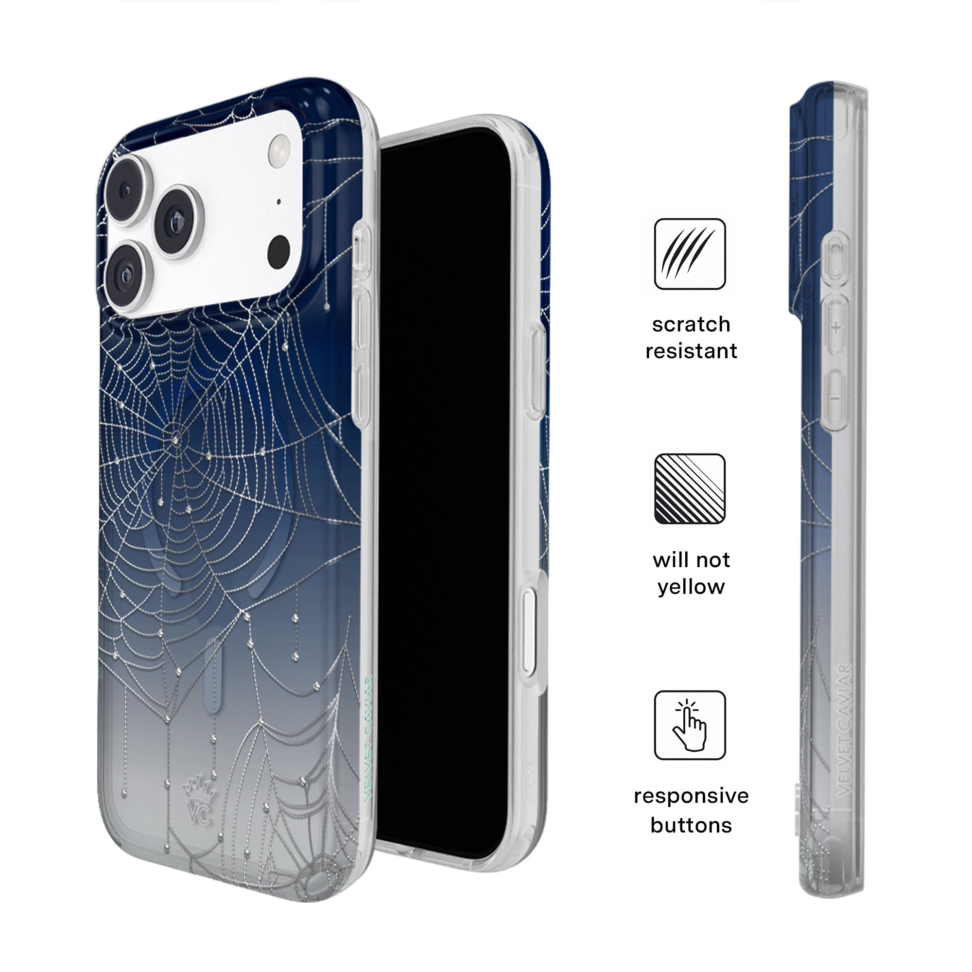 Widow's Web Crystal iPhone Case