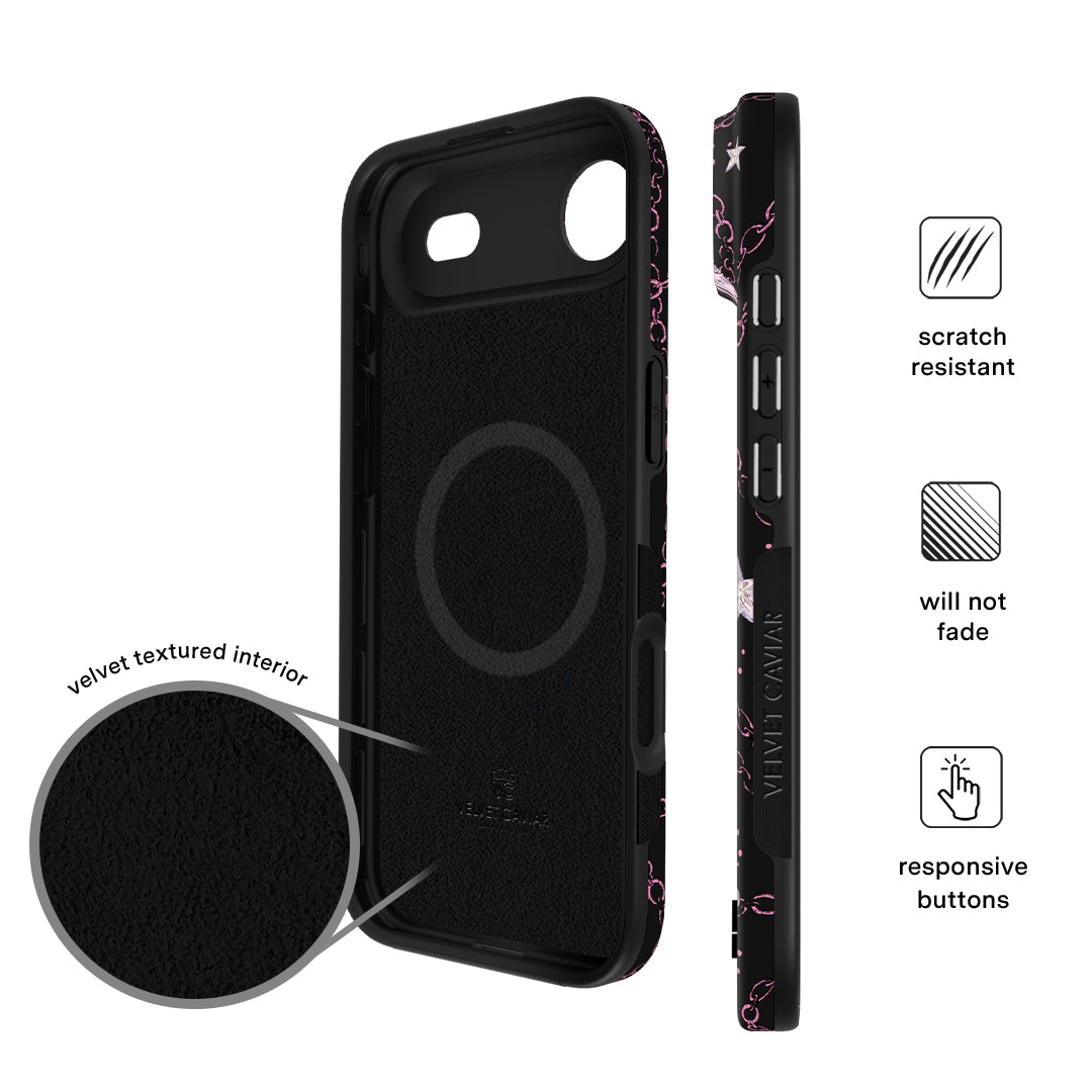 Pretty Punk Skulls iPhone Case