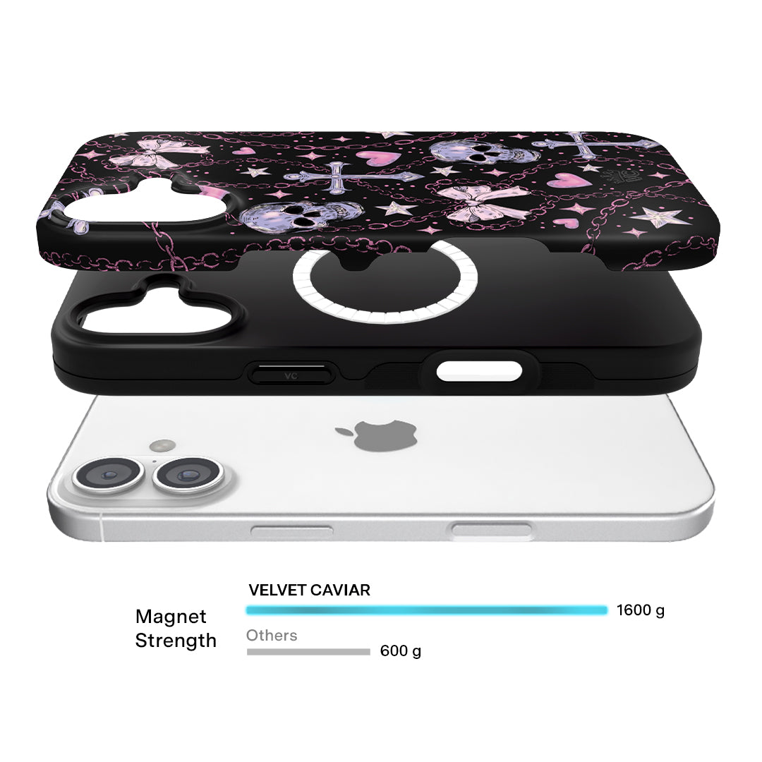 Pretty Punk Skulls iPhone Case