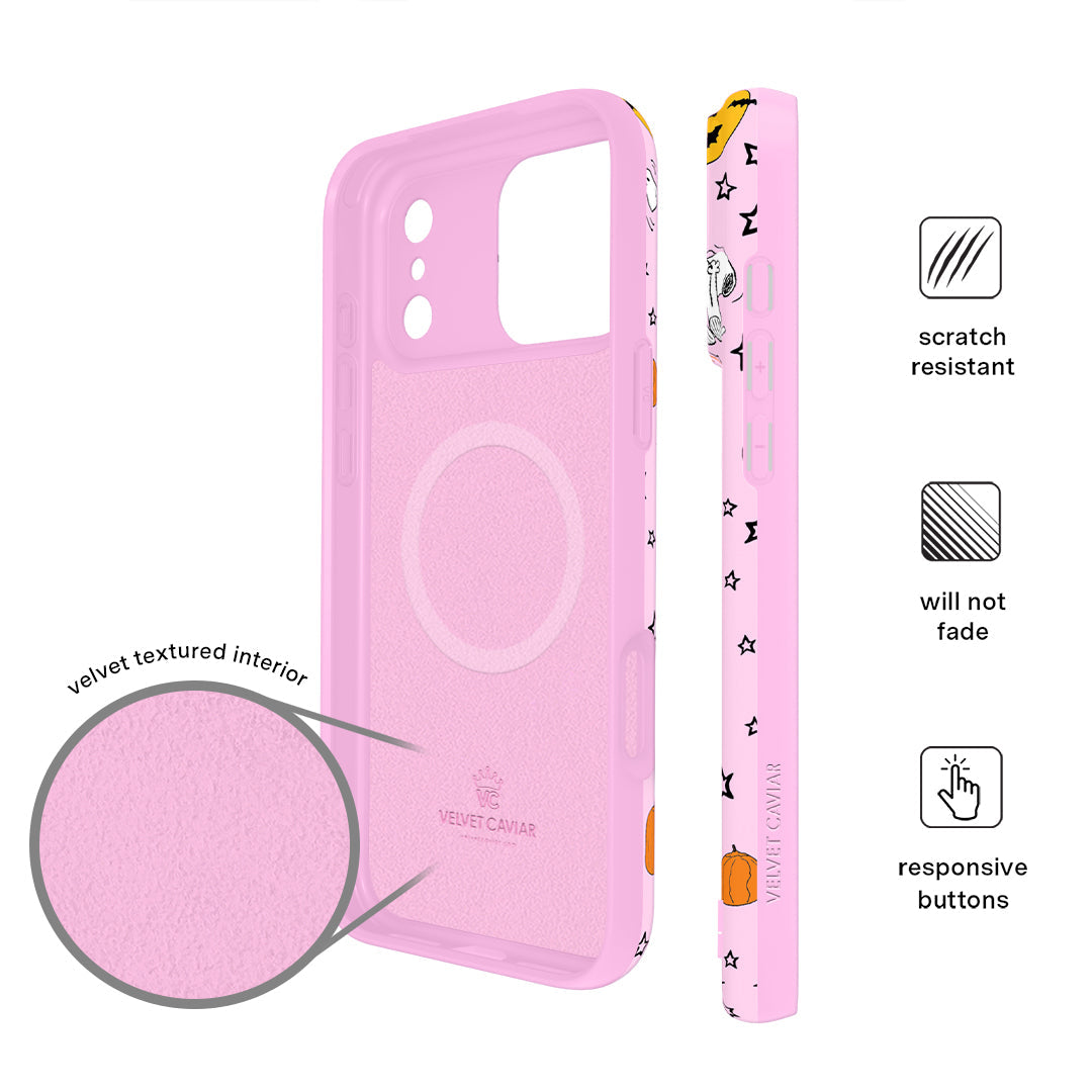 Snoopy Pink Pumpkins iPhone Case