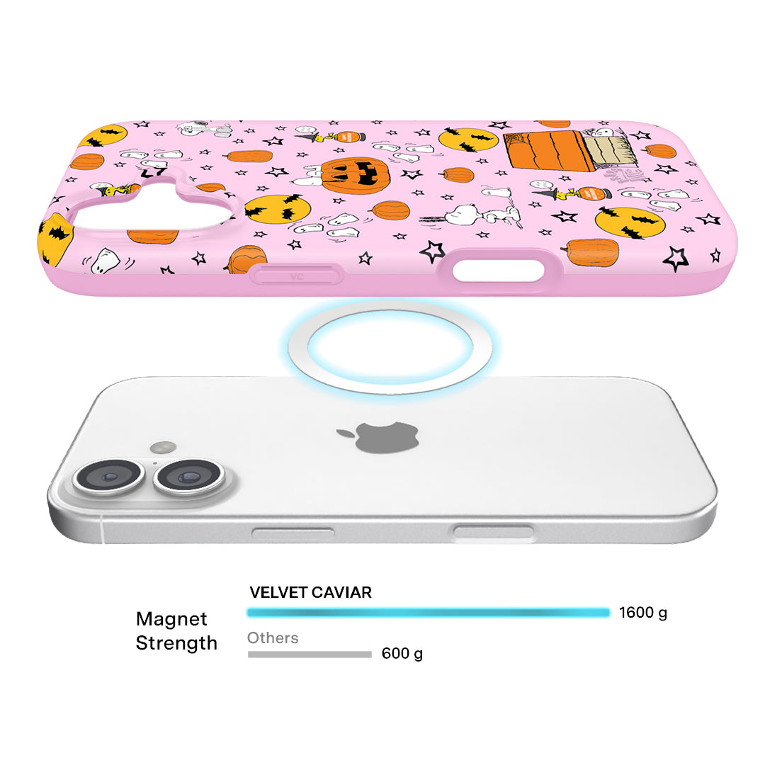 Snoopy Pink Pumpkins iPhone Case