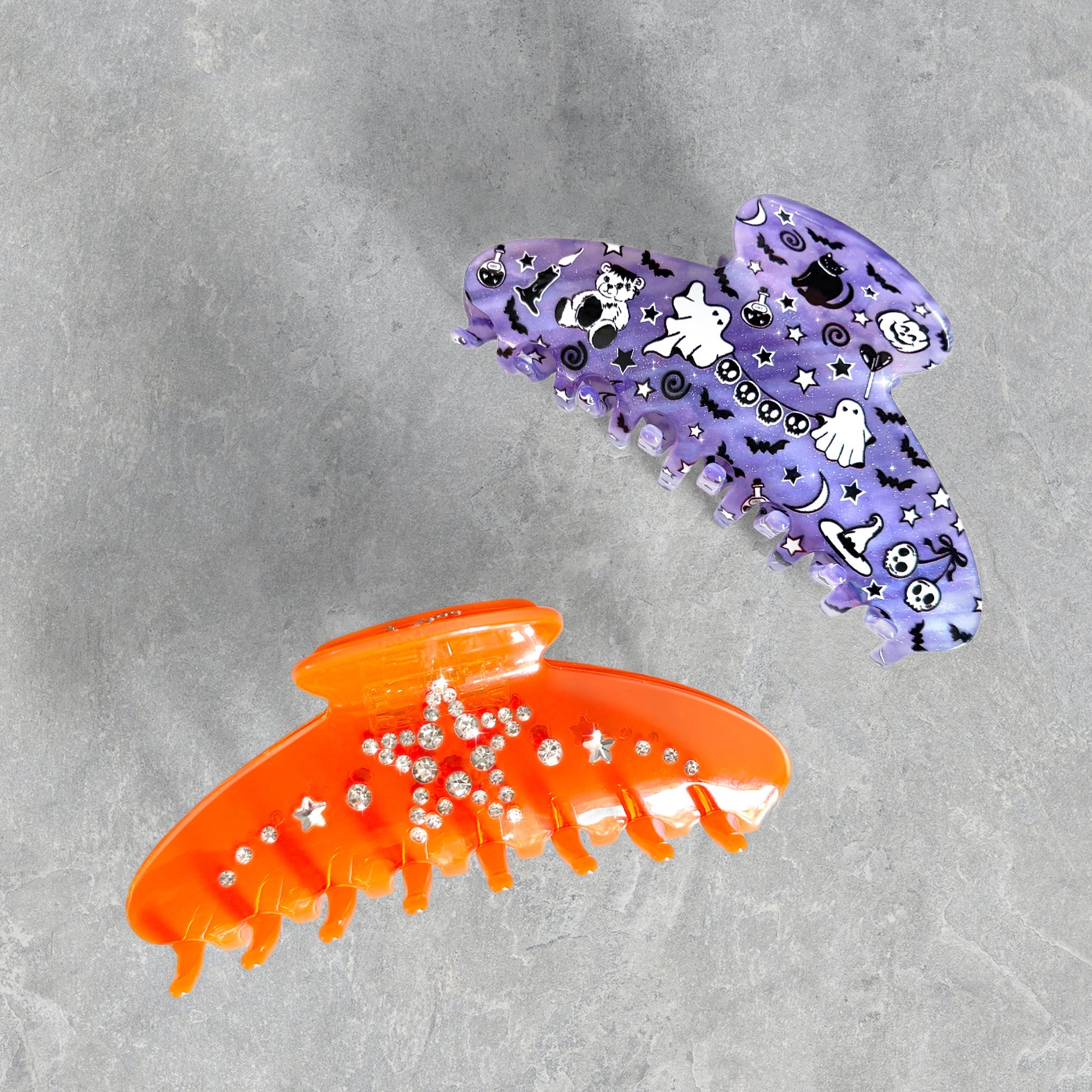 Witchy Lilac Glitter Large Hair Clip