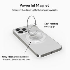 White Marble MagSafe Grip Ring