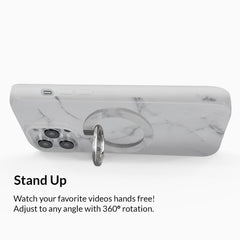 White Marble MagSafe Grip Ring