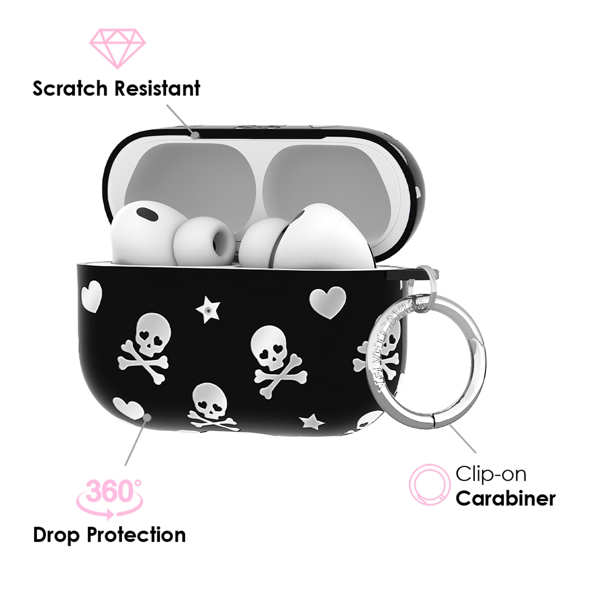 Chrome Skulls AirPod Case