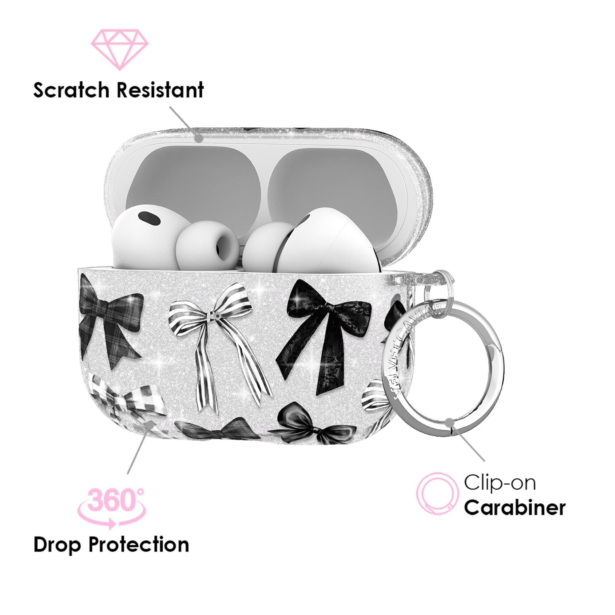 Gothic Bows AirPod Case