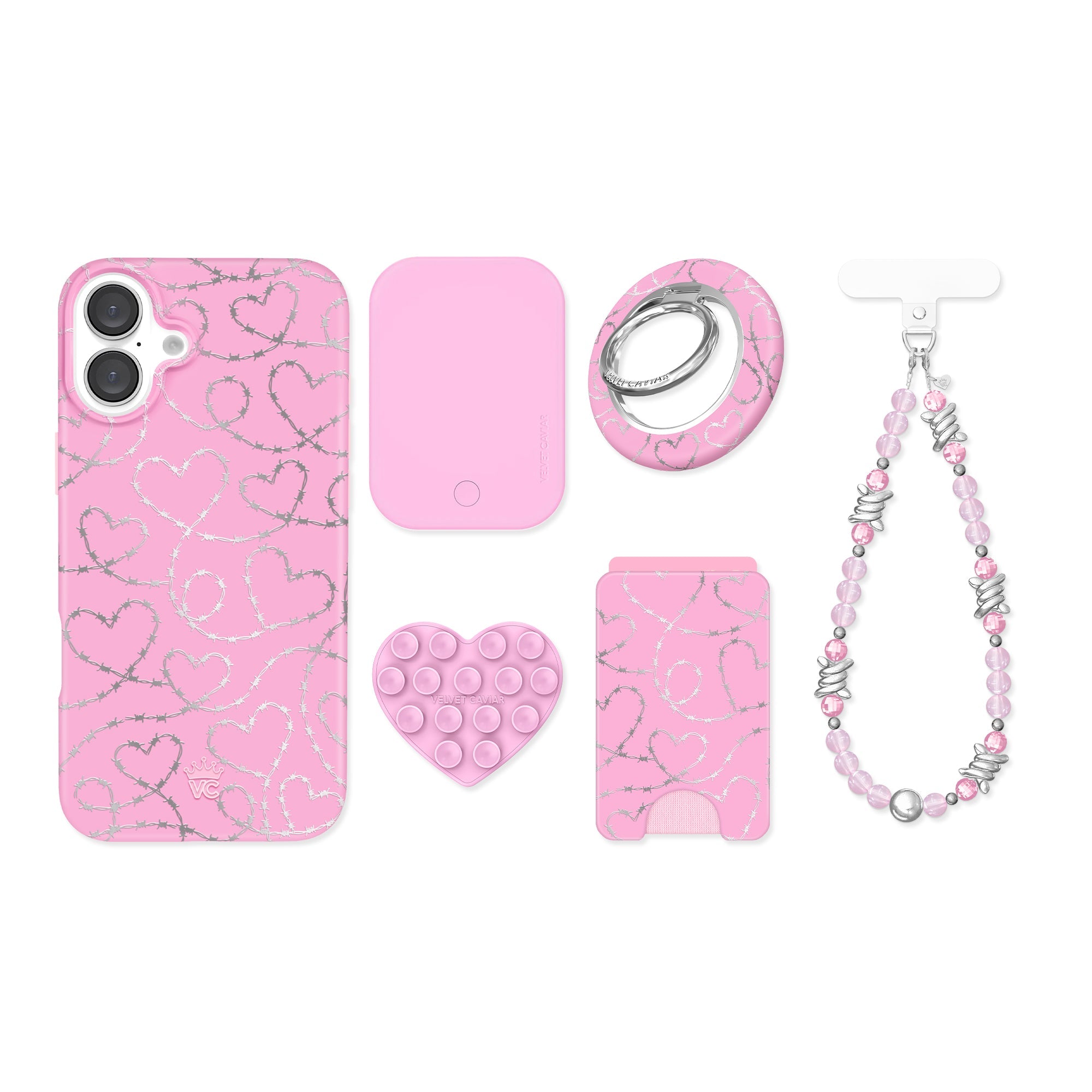 Barbed Wire Chrome Hearts iPhone Bundle Set