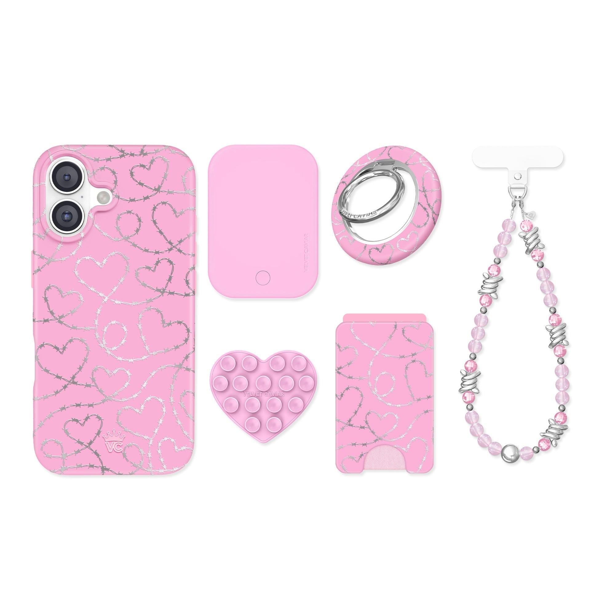 Barbed Wire Chrome Hearts iPhone Bundle Set