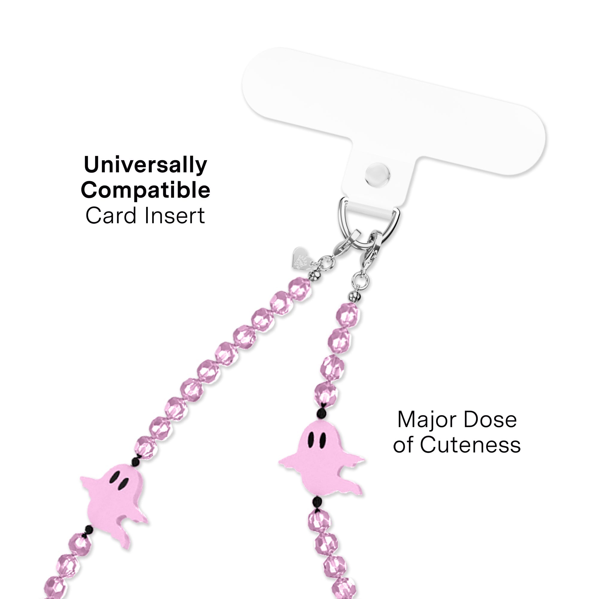 Ghosted Pink Phone Charm