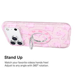 Ghosted Pink Glitter MagSafe Grip Ring