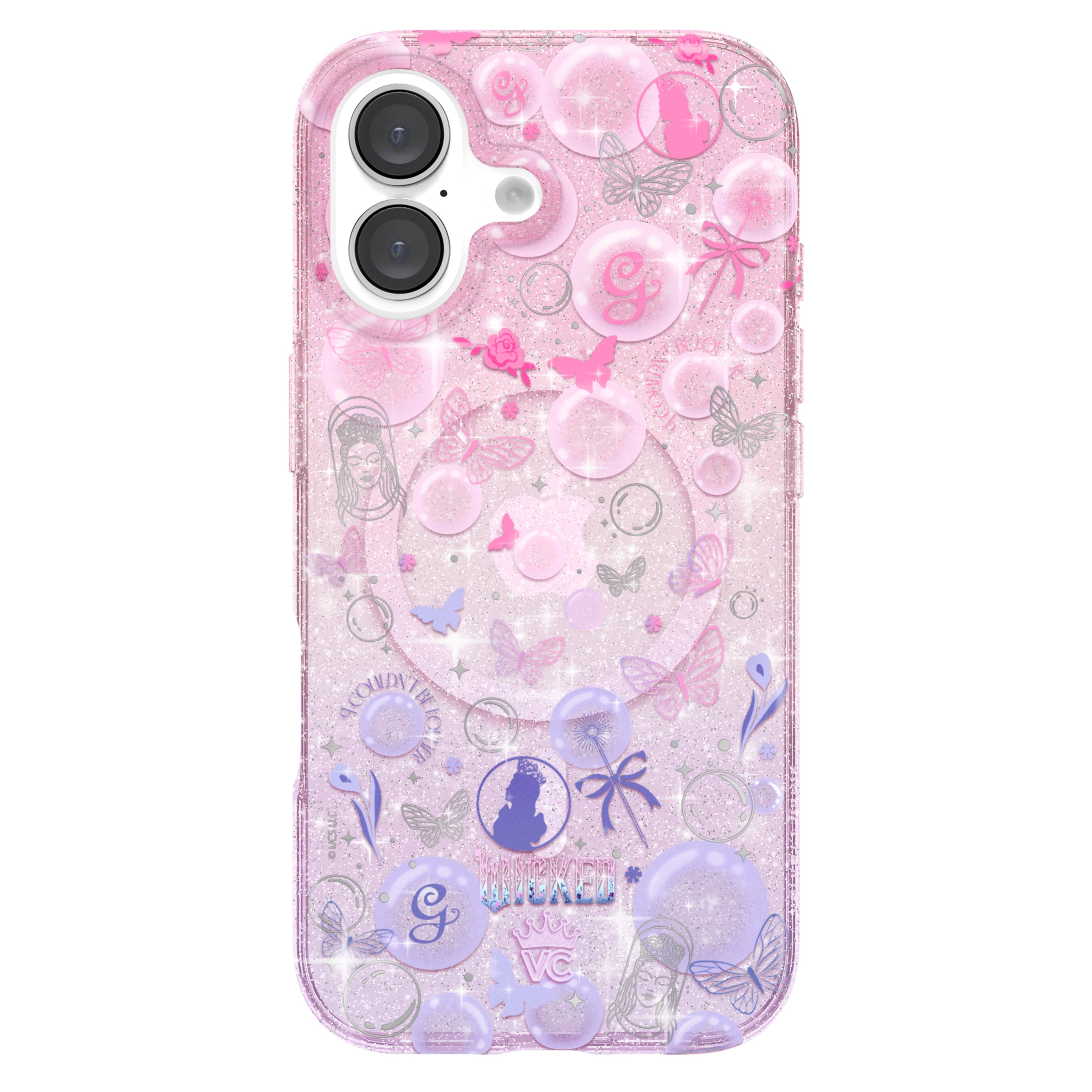 Wicked Glinda's Bubble Glitter iPhone Case
