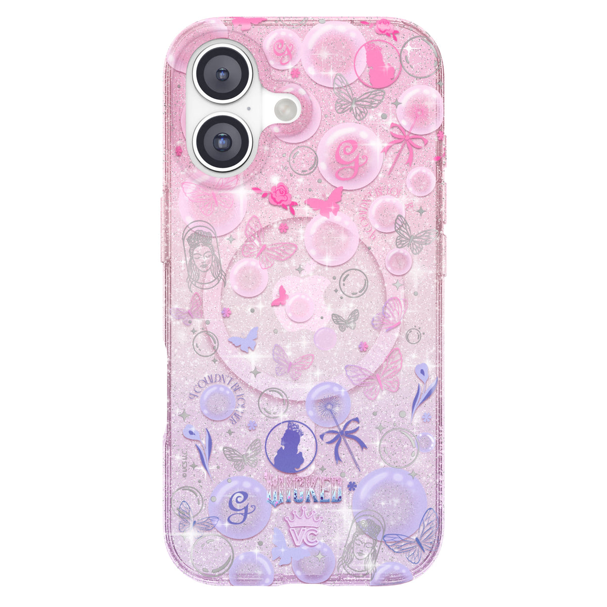 Wicked Glinda's Bubble Glitter iPhone Case