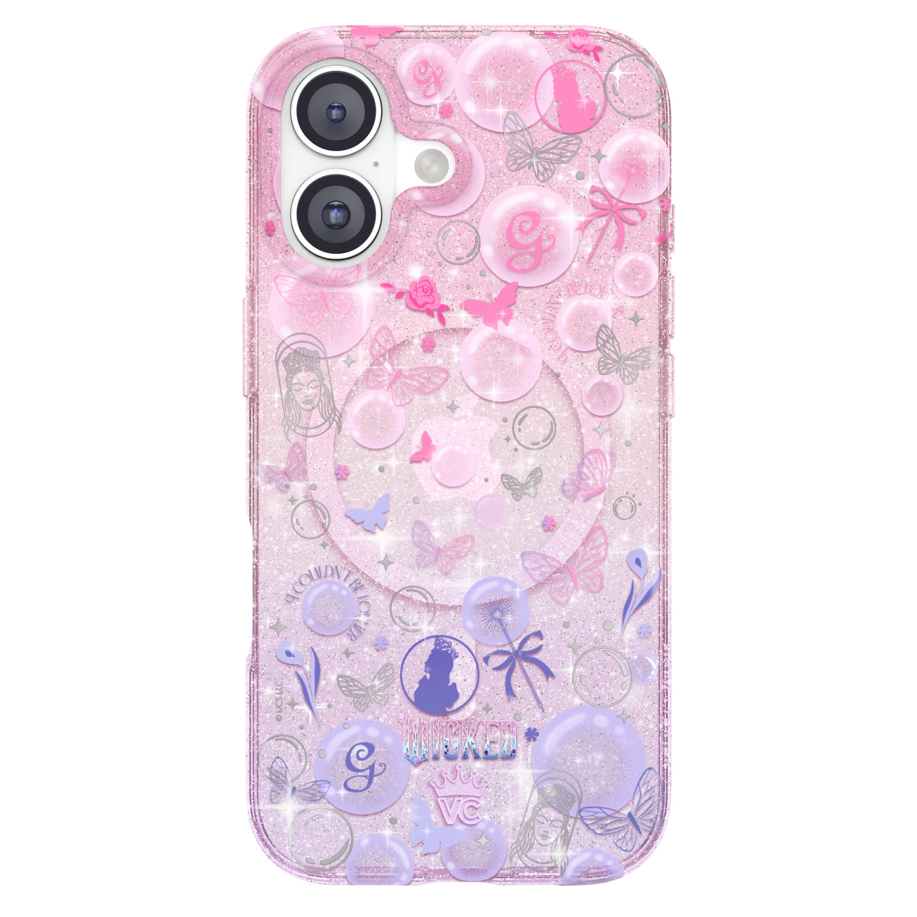 Wicked Glinda's Bubble Glitter iPhone Case