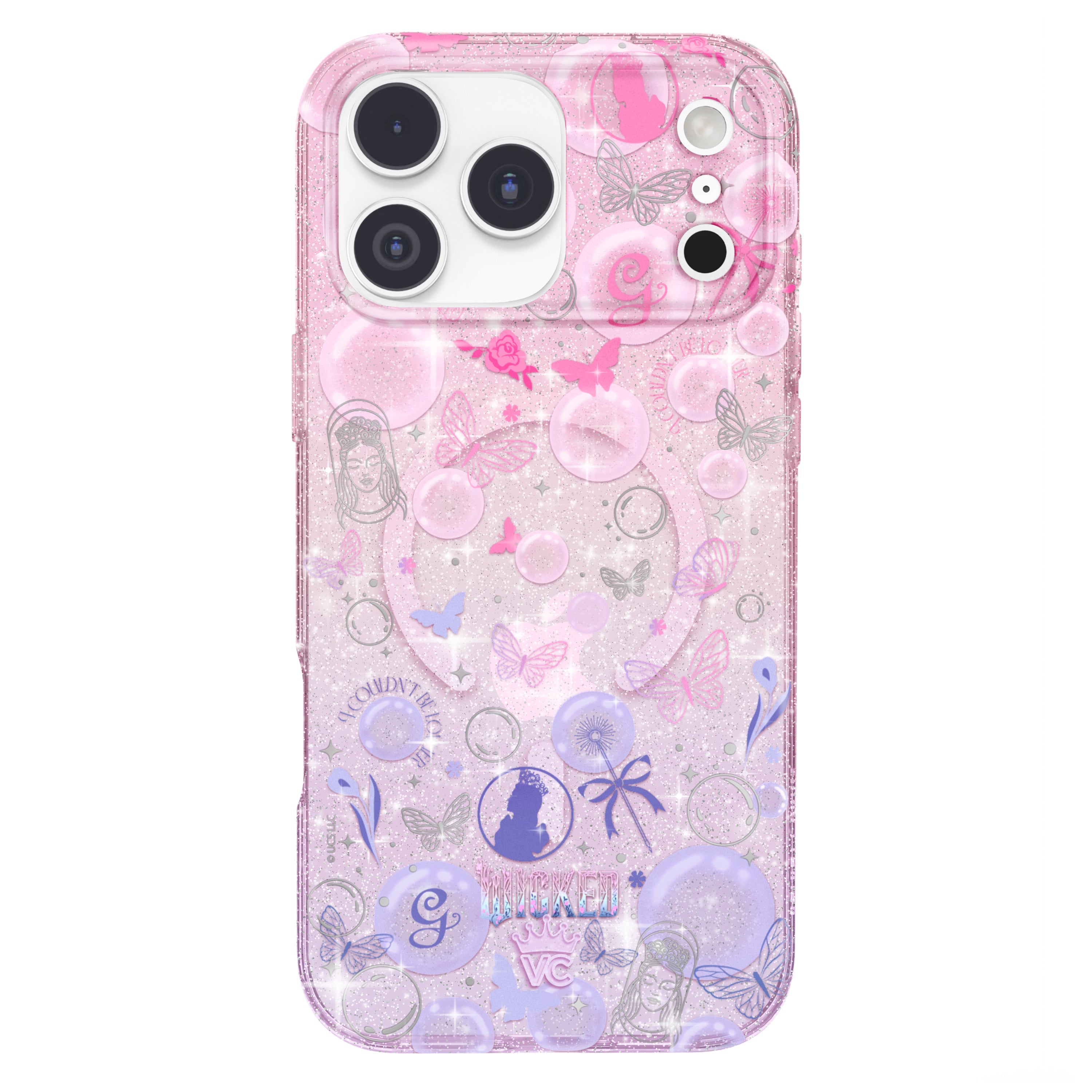 Wicked Glinda's Bubble Glitter iPhone Case